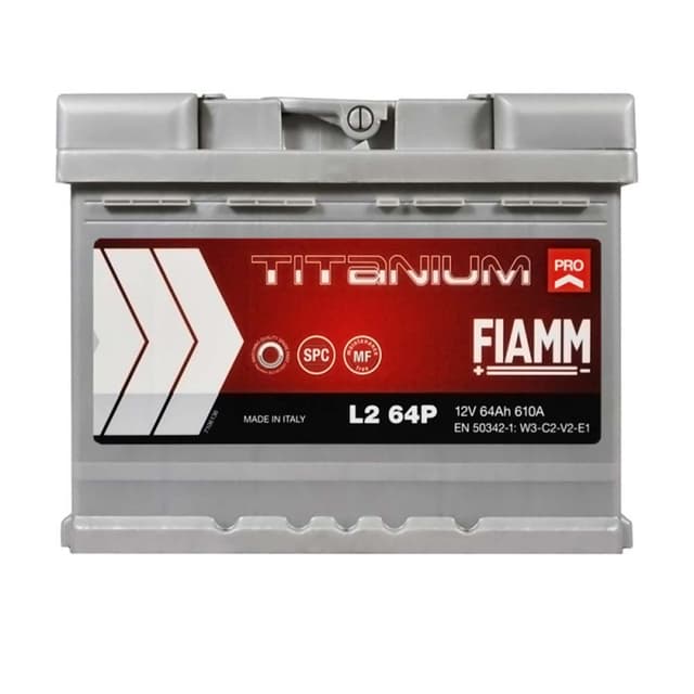 FIAMM Titanium Pro 64Ah 610A 12V R+ (175x190x242)