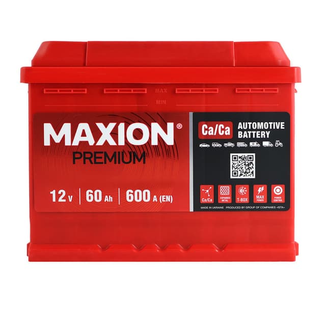 MAXION PREMIUM 60Ah 600A 12V L+ (175x190x242)